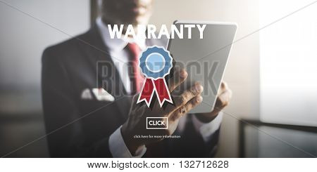 Warranty Guarantee Guaranty Quality Certificate Concept