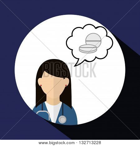Medical care concept with icon design, vector illustration 10 eps graphic.