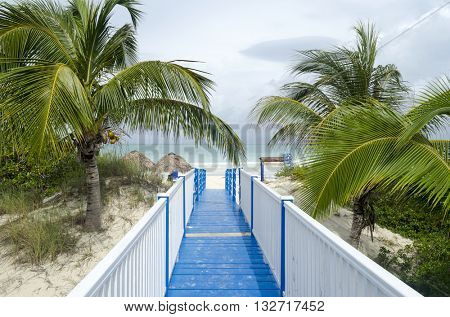 Entrance to the Playa Pilar in Cayo Guillermo - Ciego de Avila Province, Cuba.
