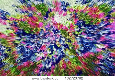Color Extrusion Floral Background, Bright Colorful Abstract, Extrusion Blocks And Pyramids, The Grad