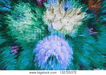 Color Texture Background, Abstract ,color Extrusion  Blocks And Pyramids,  Abstract Colorful 3D Extr