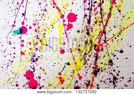Abstract watercolor paint splash on paper background