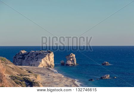 Beautiful sea shore in Cyprus