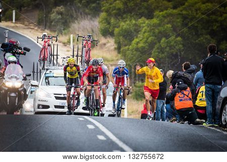 MELBOURNE, AUSTRALIA - FEBRUARY 1: The inaugral Cadel Evans Great Ocean Road Race