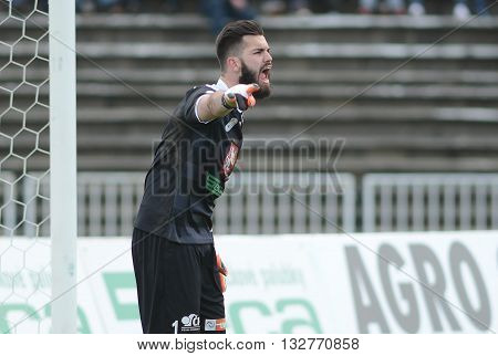 HRADEC KRALOVE 04/04/2015 _ Tomas Koubek. Match between FC Hradec Kralove and AC Sparta Praha