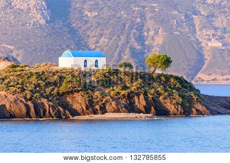 A little island Kastri near Kos island, Dodecanese, Greece.