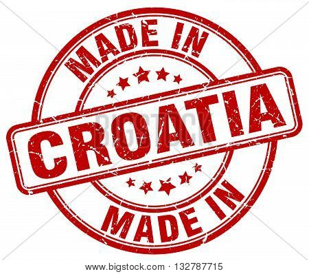 made in Croatia red round vintage stamp.Croatia stamp.Croatia seal.Croatia tag.Croatia.Croatia sign.Croatia.Croatia label.stamp.made.in.made in.