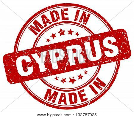 made in Cyprus red round vintage stamp.Cyprus stamp.Cyprus seal.Cyprus tag.Cyprus.Cyprus sign.Cyprus.Cyprus label.stamp.made.in.made in.
