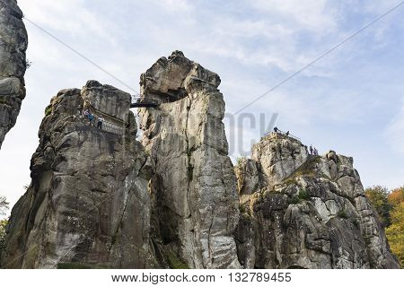 Externsteine In Autumn, Germany, Editorial
