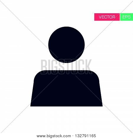 User Icon - Man, Profile, Businessman, Manager, Customer, Client Flat Color Icon in Vector illustration