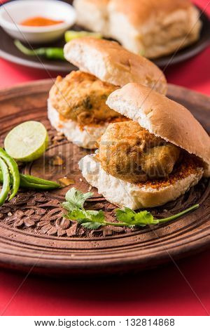 Vada Pav or Vada Paav is a famous Indian street food