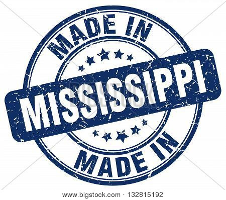 made in Mississippi blue round vintage stamp.Mississippi stamp.Mississippi seal.Mississippi tag.Mississippi.Mississippi sign.Mississippi.Mississippi label.stamp.made.in.made in.