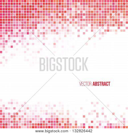 Abstract light red and white geometric background