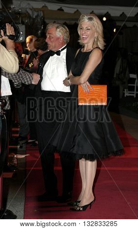 Peter Falk and wife Shera Danse at the 'In Defense of Animals Hosts 2nd Annual Guardian Award' at the Paramount Studios in Los Angeles, USA on October 30, 2004.