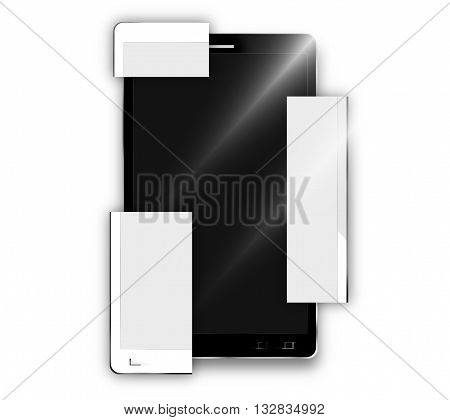 Modular smartphones graphic illustration design modern image