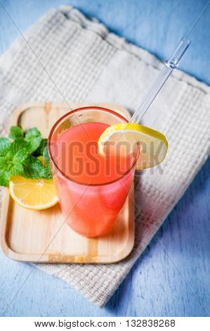 Refreshing Summer Drink With Fruit Punch