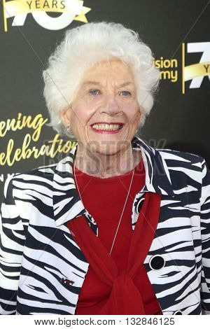 LOS ANGELES - JUN 2:  Charlotte Rae at the Television Academy 70th Anniversary Gala at the Saban Theater on June 2, 2016 in North Hollywood, CA