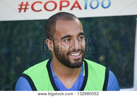Brazilian Soccer Lucas Moura During Copa America Centenario
