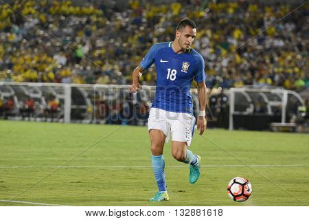 Brazilian Soccer Renato Augusto During Copa America Centenario