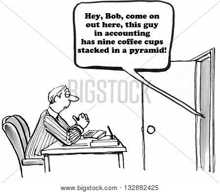 Business cartoon about pulling pranks on coworkers.