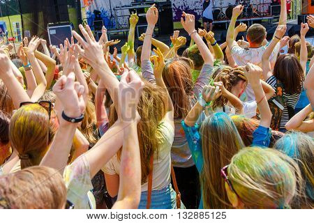 Dancing People No The Annual Holi Festival