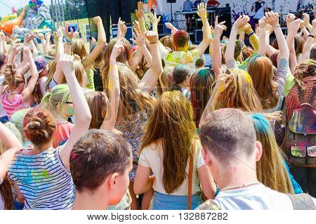Dancing People No The Annual Holi Festival