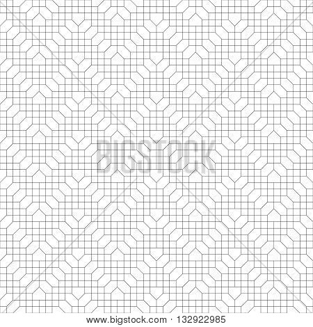 Seamless pattern. Modern stylish texture. Regularly repeating geometrical pattern with hexagon polygon rhombus polygonal shapes. Vector abstract seamless background