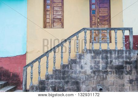 SUCHITOTO EL SALVADOR - MAY 07 : Architectural details in Suchitoto El Salvador on May 07 2016. the colonial town of Suchitoto built by the Spaniards in the 18th century