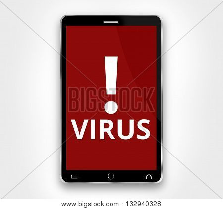 Virus Mobile Phone graphic illustration image design