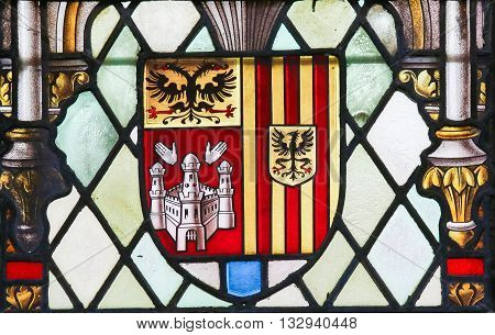 Stained Glass - Coat Of Arms Of Antwerp Province