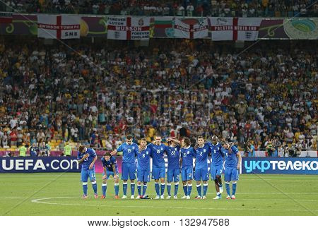 Uefa Euro 2012 Quarter-final Game England V Italy