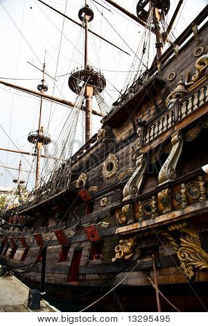 Yksityiskohta Neptune Galleon
