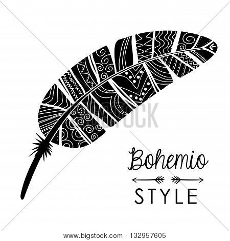 Bohemio concept with icon design, vector illustration 10 eps graphic.