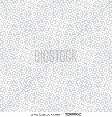 Vector seamless pattern. Modern stylish monochrome texture. Regularly repeating geometrical pattern with intersecting waves. Abstract seamless background