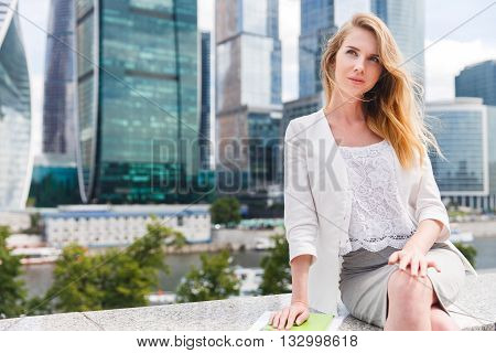 Portrait of a beautiful young business woman