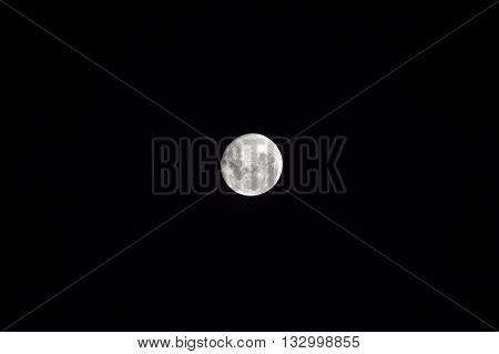 Full moon closeup on a clear night