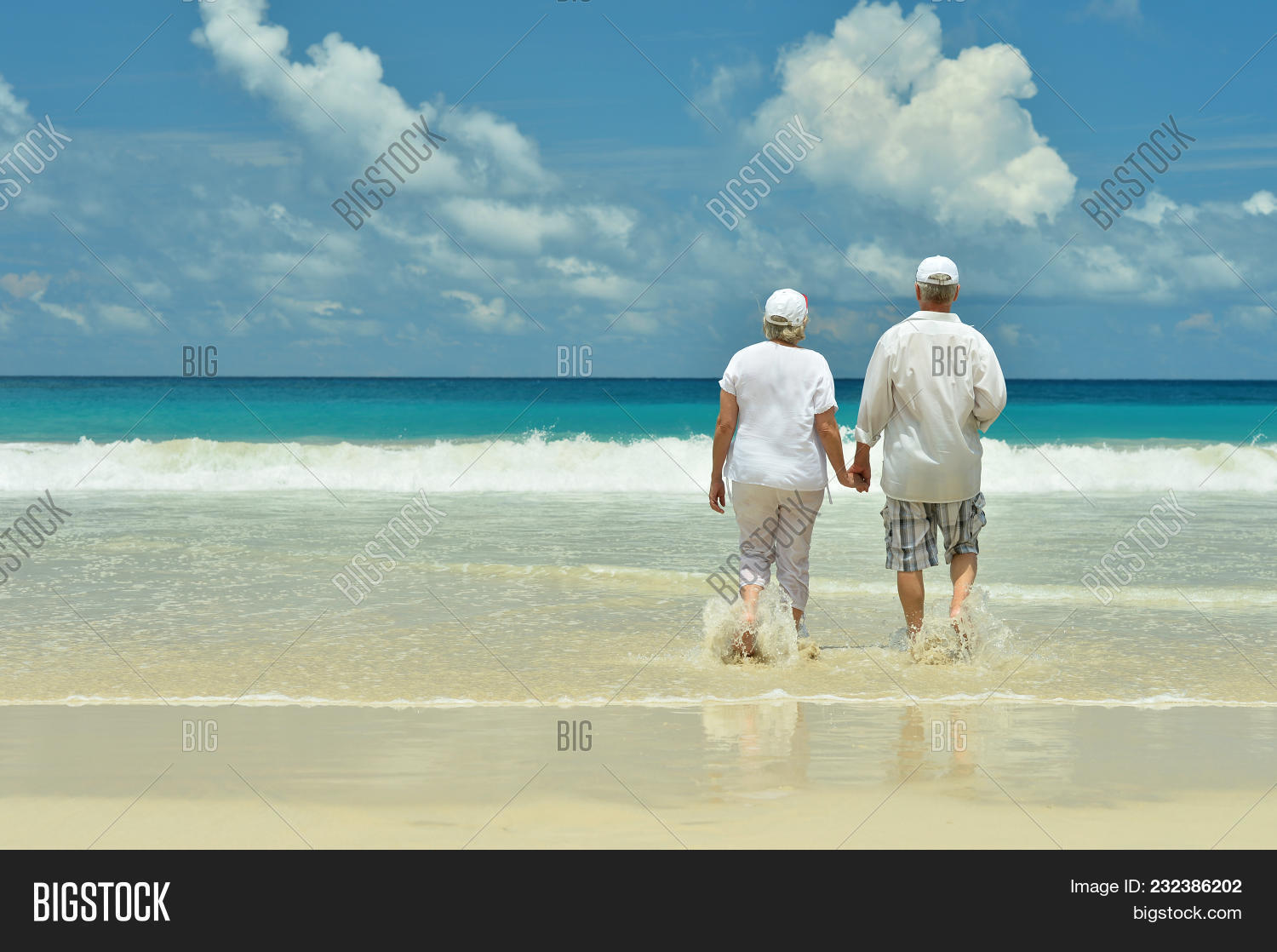 Older Couple On Beach Older Couple On Beach