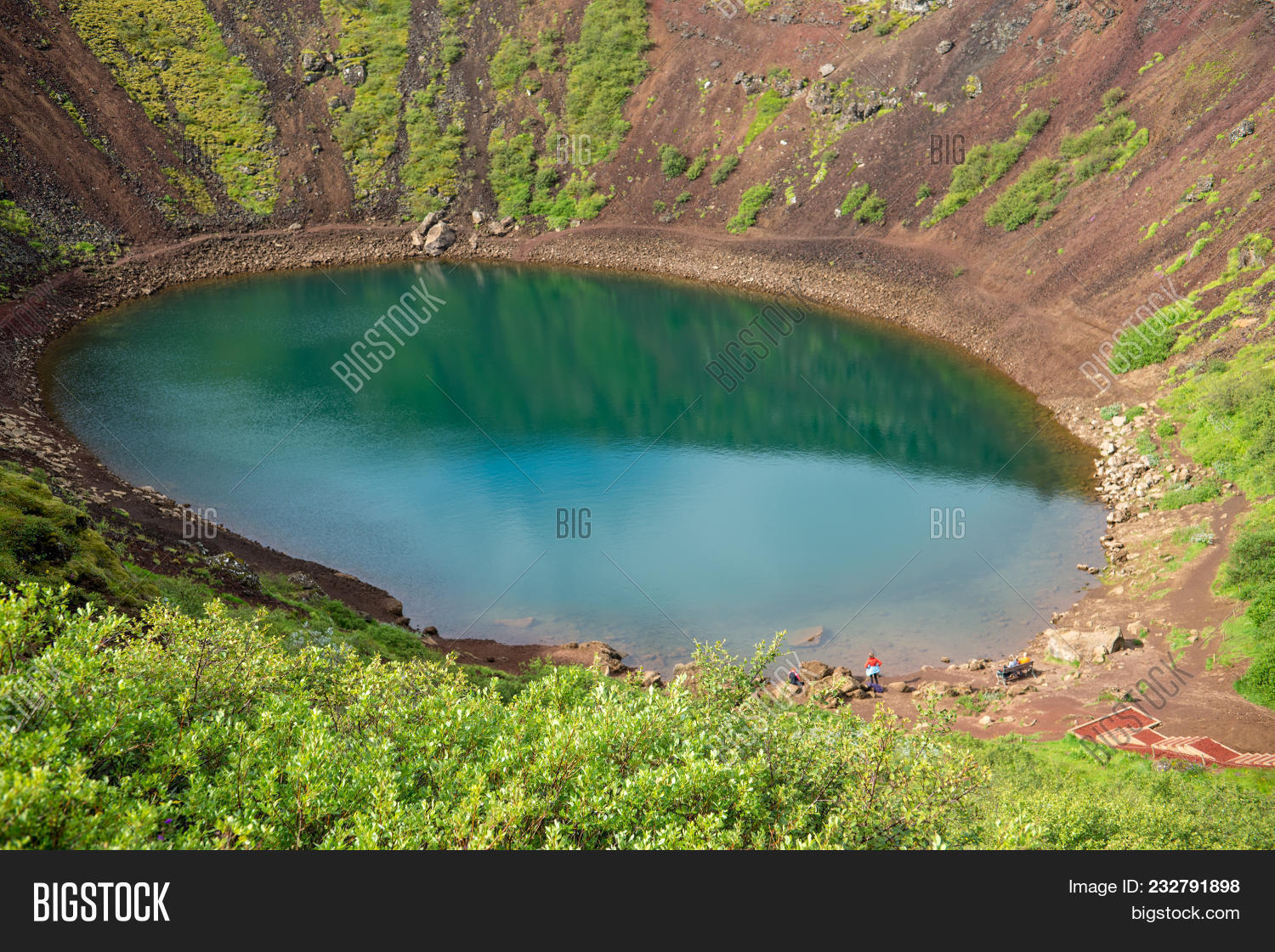 Kerid Volcanic Crater Image Photo Free Trial Bigstock