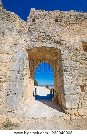 Door In Castle Of Penaranda De Duero