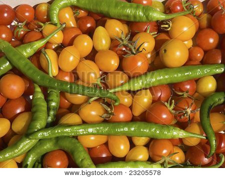 Papper And Tomato