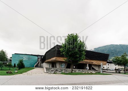 Mittersill, Austria - August 10, 2017  National park center Hohe Tauern