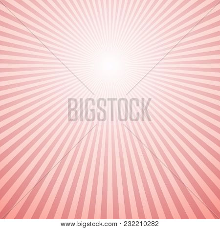 Abstract Retro Gradient Sun Rays Background Design - Vector Graphic Design