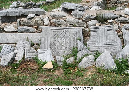 Remains From Historic Philippi That Would Have Been Visited By The Apostle Paul, Silas, Lydia And Ea