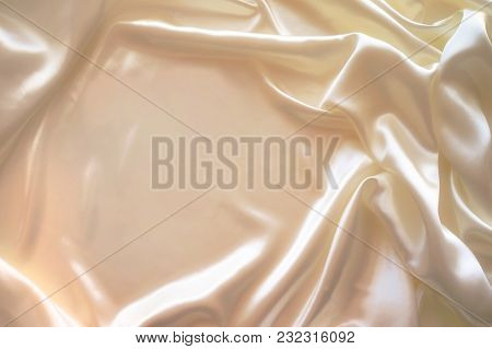 Cream Soft Silk Textile Wedding Background Romance
