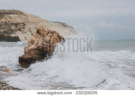 Cyprus - Mediterranean Sea Coast. Lara Beach In Paphos District.