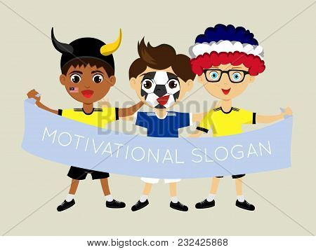Fan Of Malaysia National Football, Hockey, Basketball Team, Sport. Boy With Malaysia Flag In The Col