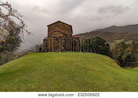 St Christine Of Lena Is A Pre Romanesque Church In The Province Of Asturias Spain With Beautiful Mou