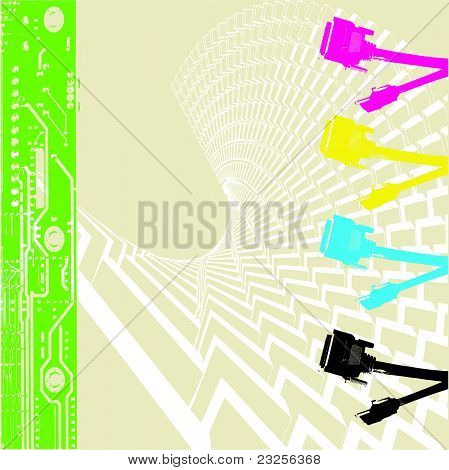 abstract cmyk background