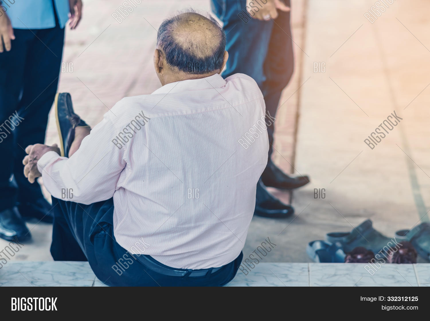 Back View Old Man Bald Image Photo Free Trial Bigstock The way in which you dress can help to. bigstock