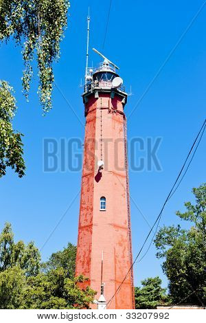 Lighthouse Latia Morska i Hel, Pommern, Polen
